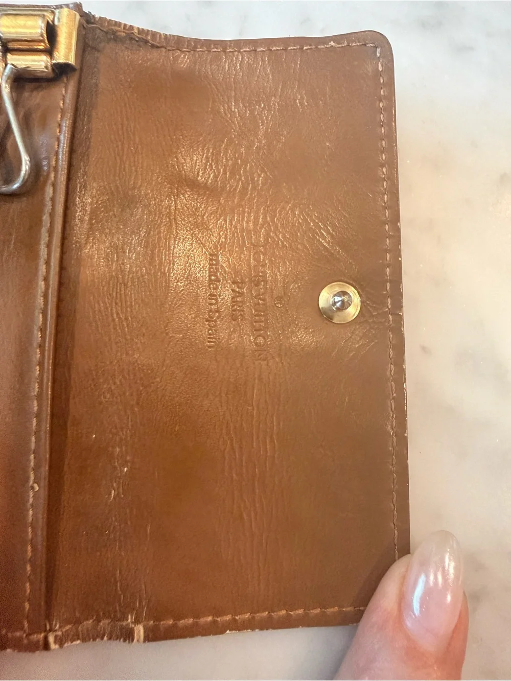 Louis Vuitton Brown/Copper Vernis Embossed Key Holder